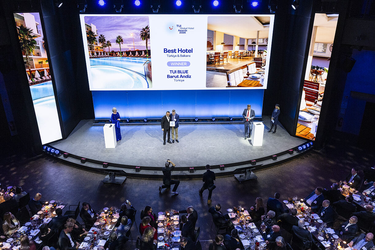 Das TUI Blue Barut Andiz in Side wurde bereits zum zweiten Mal zum besten Hotel von TUI Gästen aus Österreich, Deutschland und der Schweiz gewählt