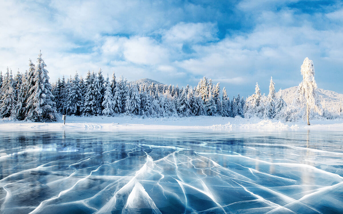 Finnisch Lappland Eis
