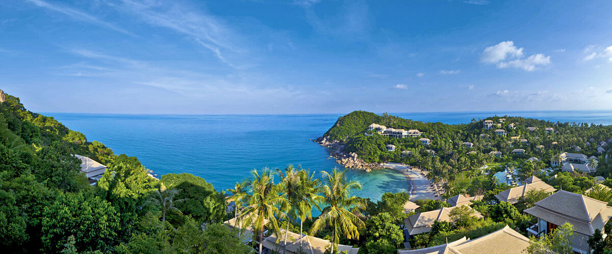 Beliebt bei airtours Gästen ist das Banyan Tree Samui Luxusresort auf Koh Samui