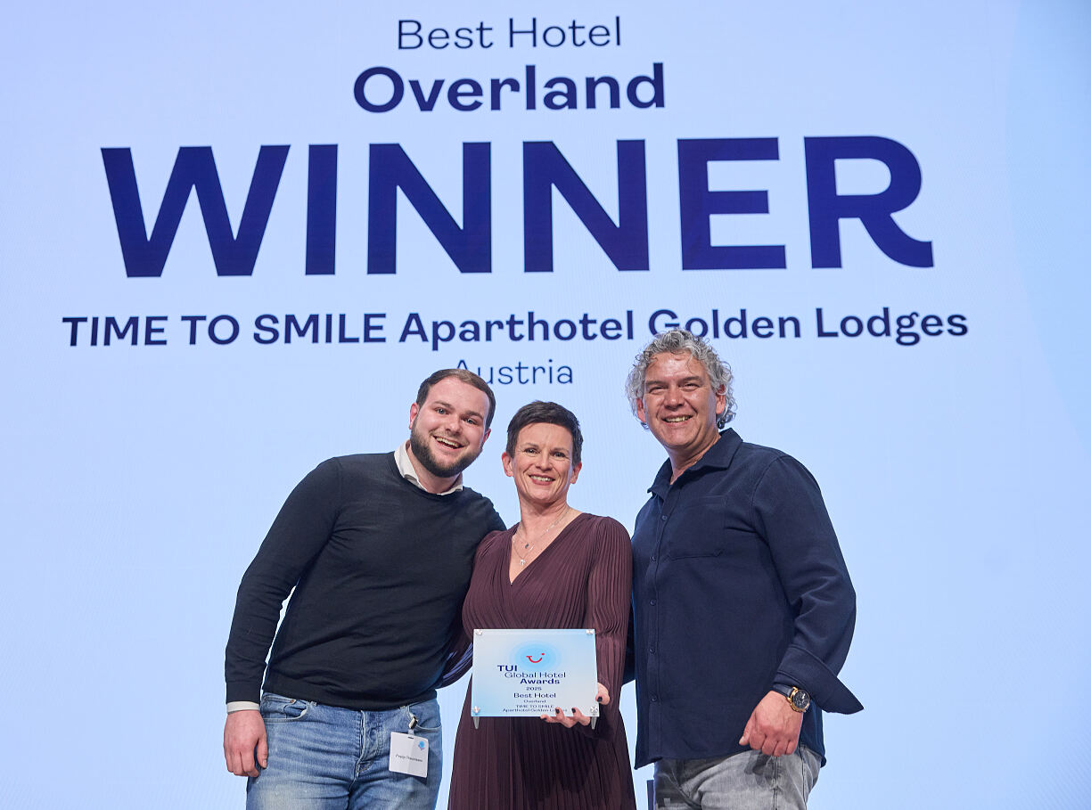 Auszeichnung des besten Hotels Eigenanreise: Time to Smile Aparthotel Golden Lodges