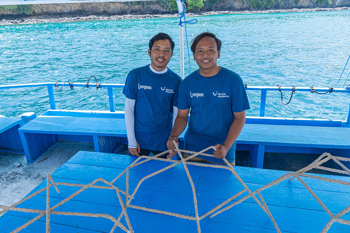 Bali - preparing the coral reef stars