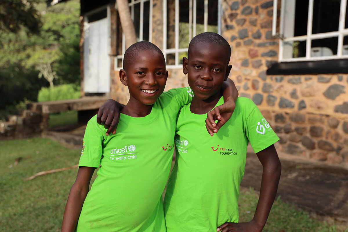 TUI Junior Academy Zimbabwe - eco champions posing