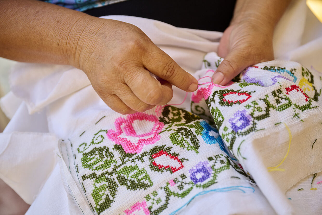 Handstitching traditions of Yucatan
