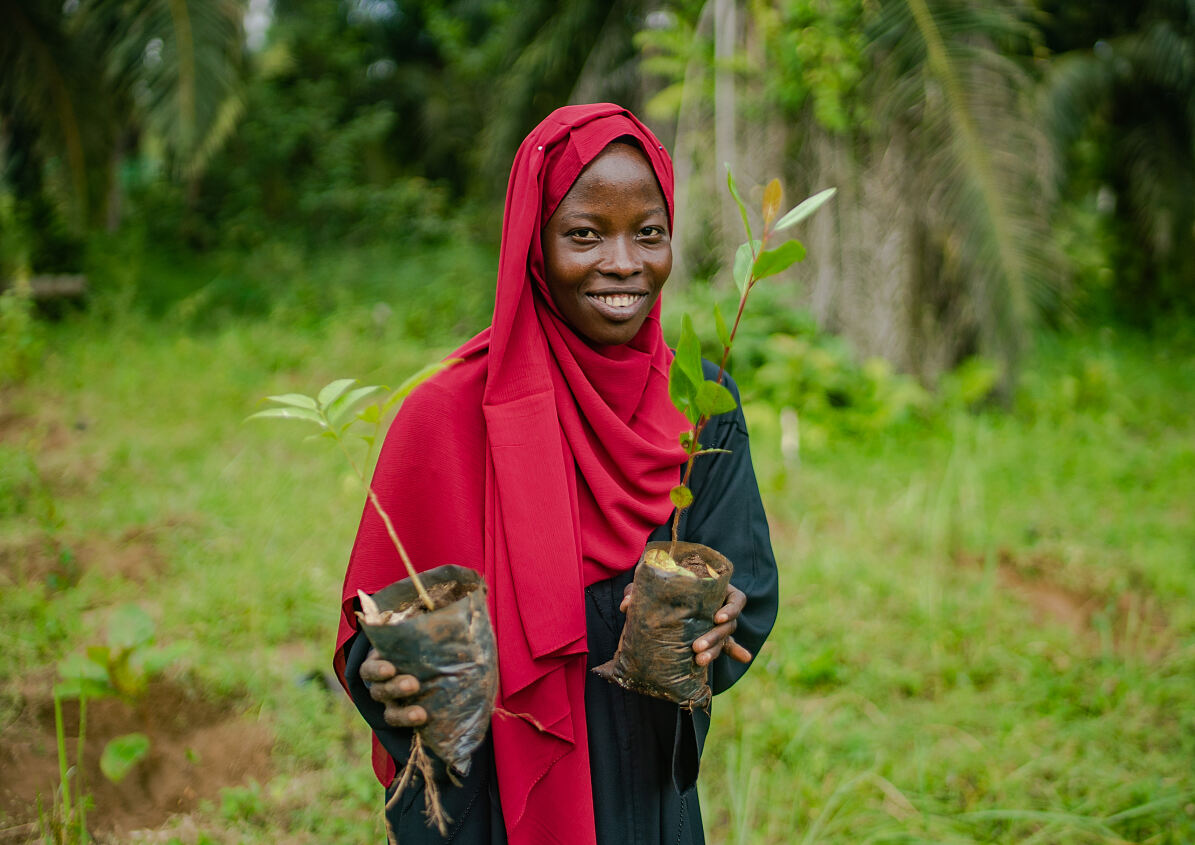 TUI Forest Zanzibar - showcasing a tree about to be planted in the forest location